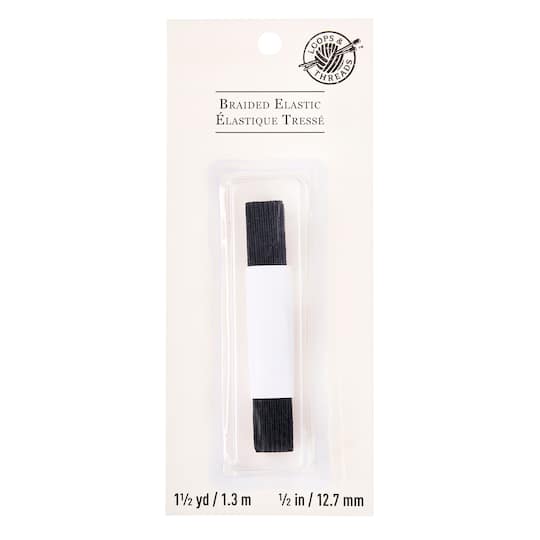 Pack: 1/2" Braided Elastic by Loops & Threads